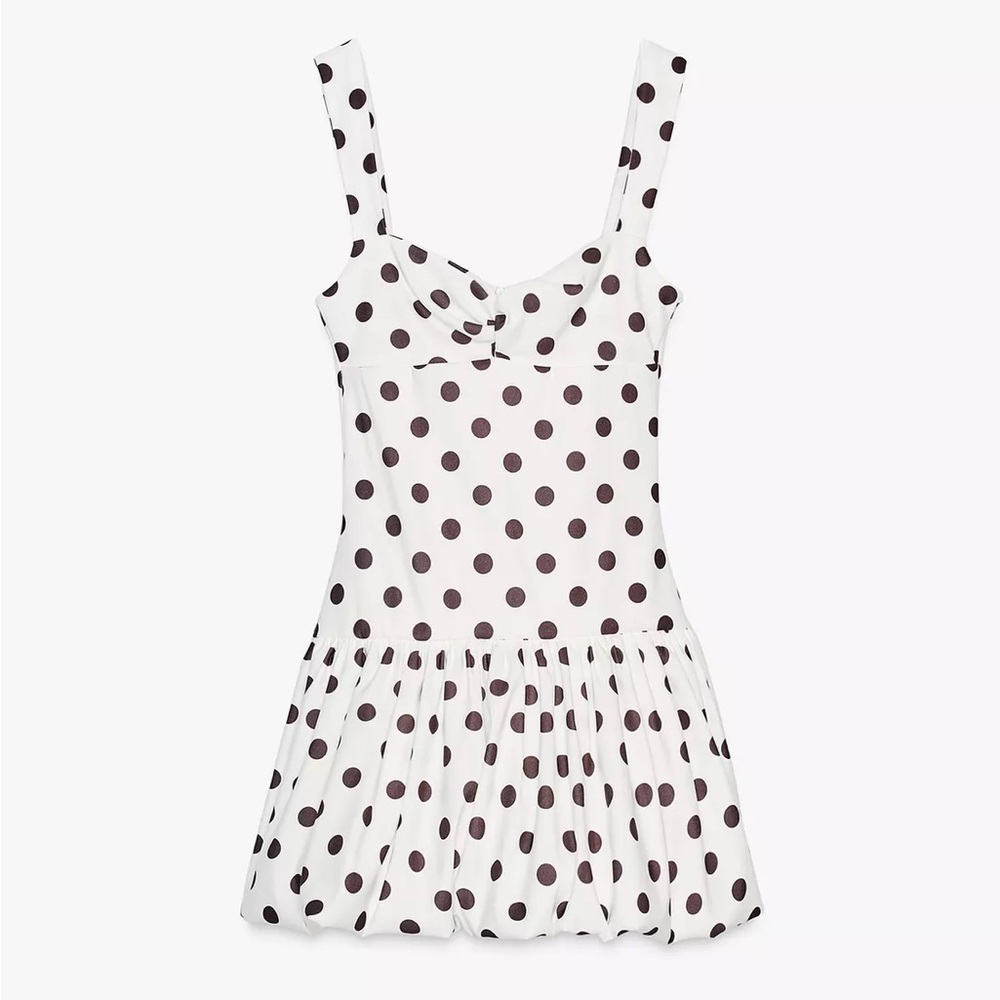 Zara Polka Dot Mini Dress - Picture 14 of 16